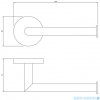 Omnires Modern Project Uchwyt na papier toaletowy miedź szczotkowana MP60510CPB